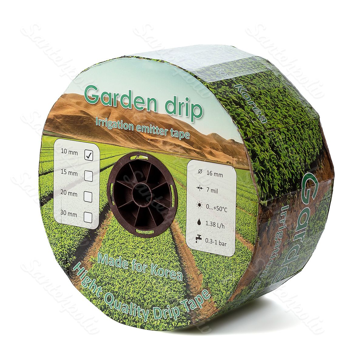 Стрічка краплинного поливу SANPOL 1000м х 10