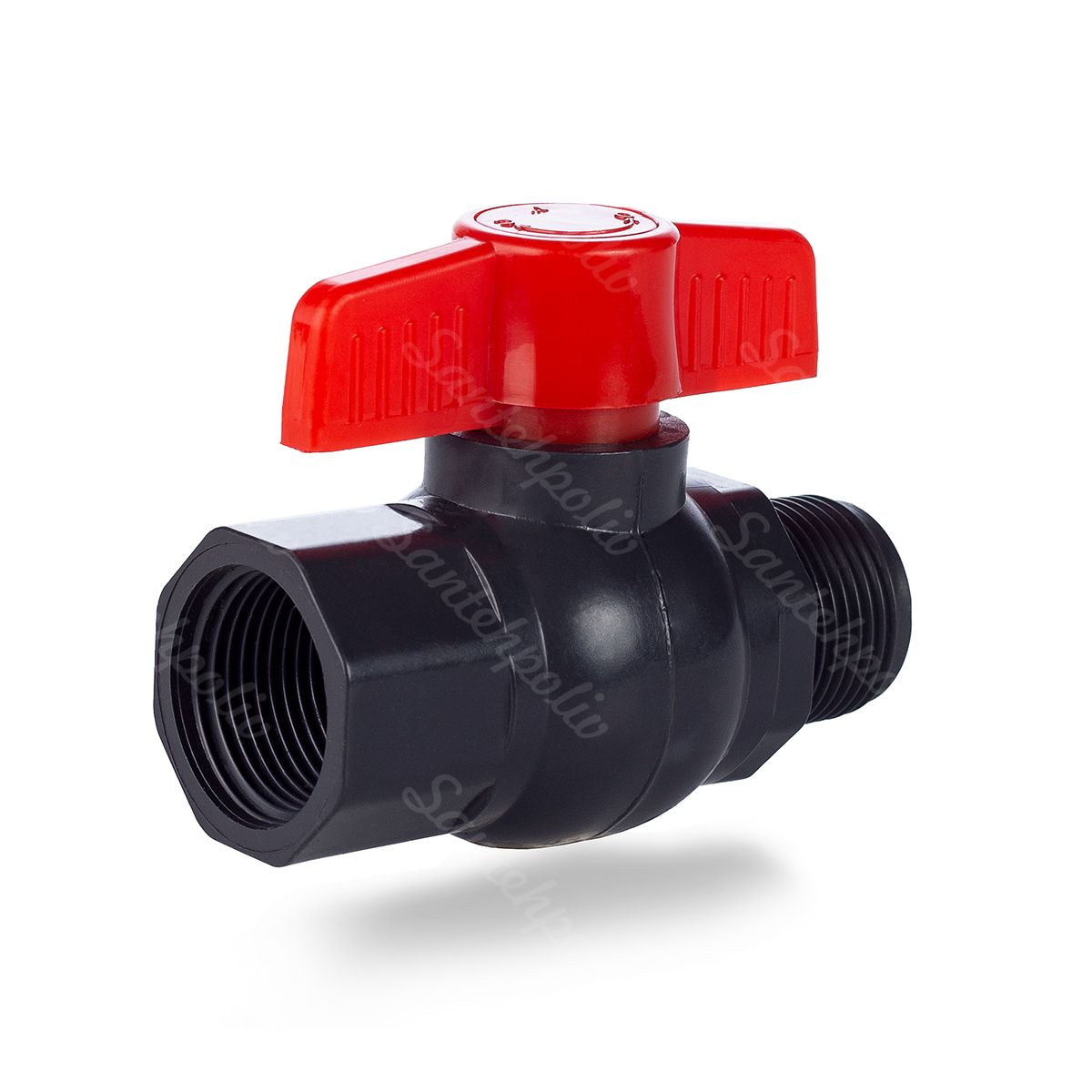 Кран кульовий «гайка-штуцер» 1"