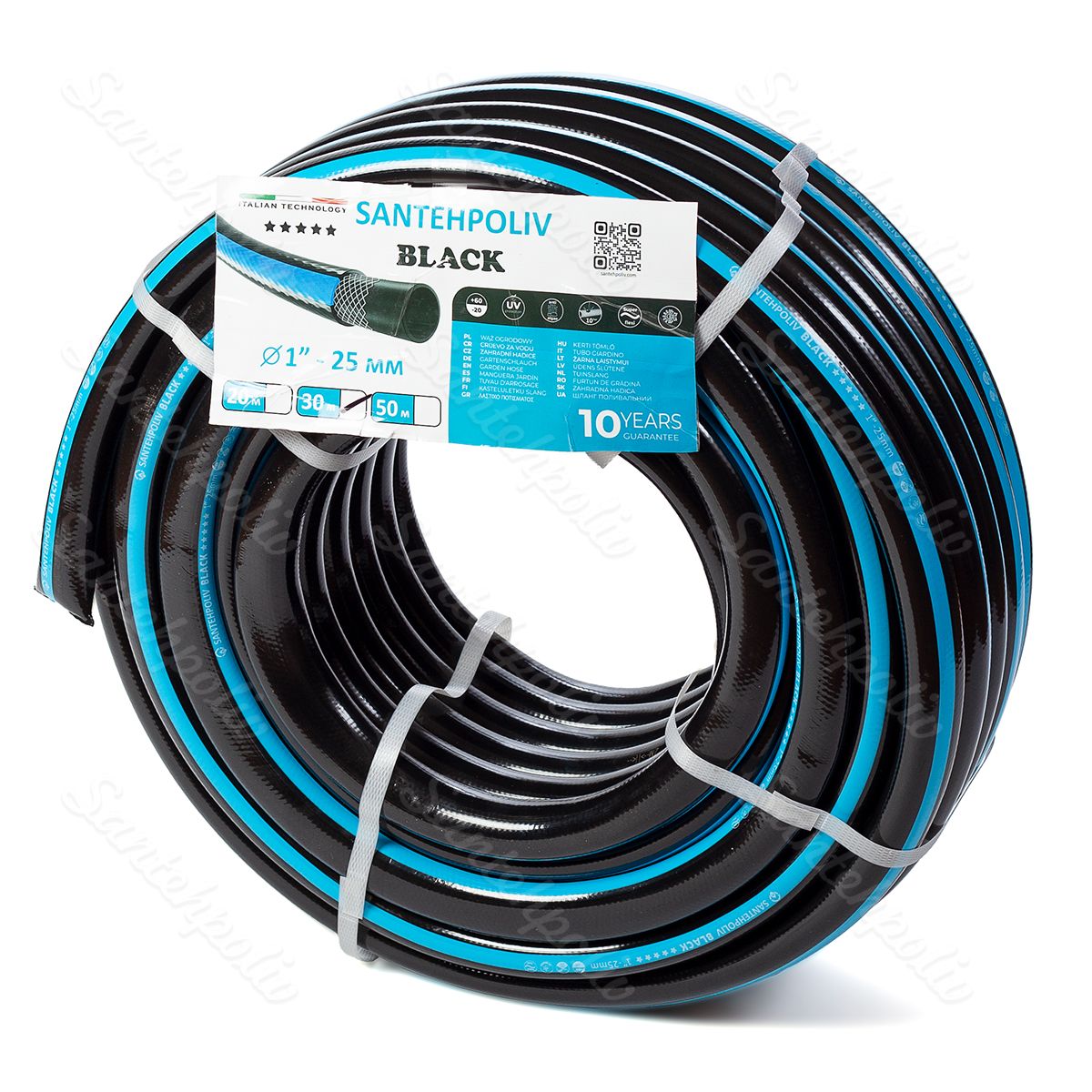 Шланг для поливу - Серія BLACK, 1", 30 м