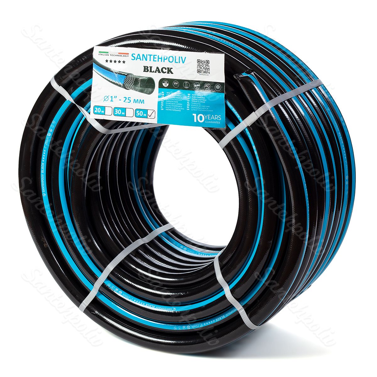 Шланг для поливу - Серія BLACK, 1", 50 м